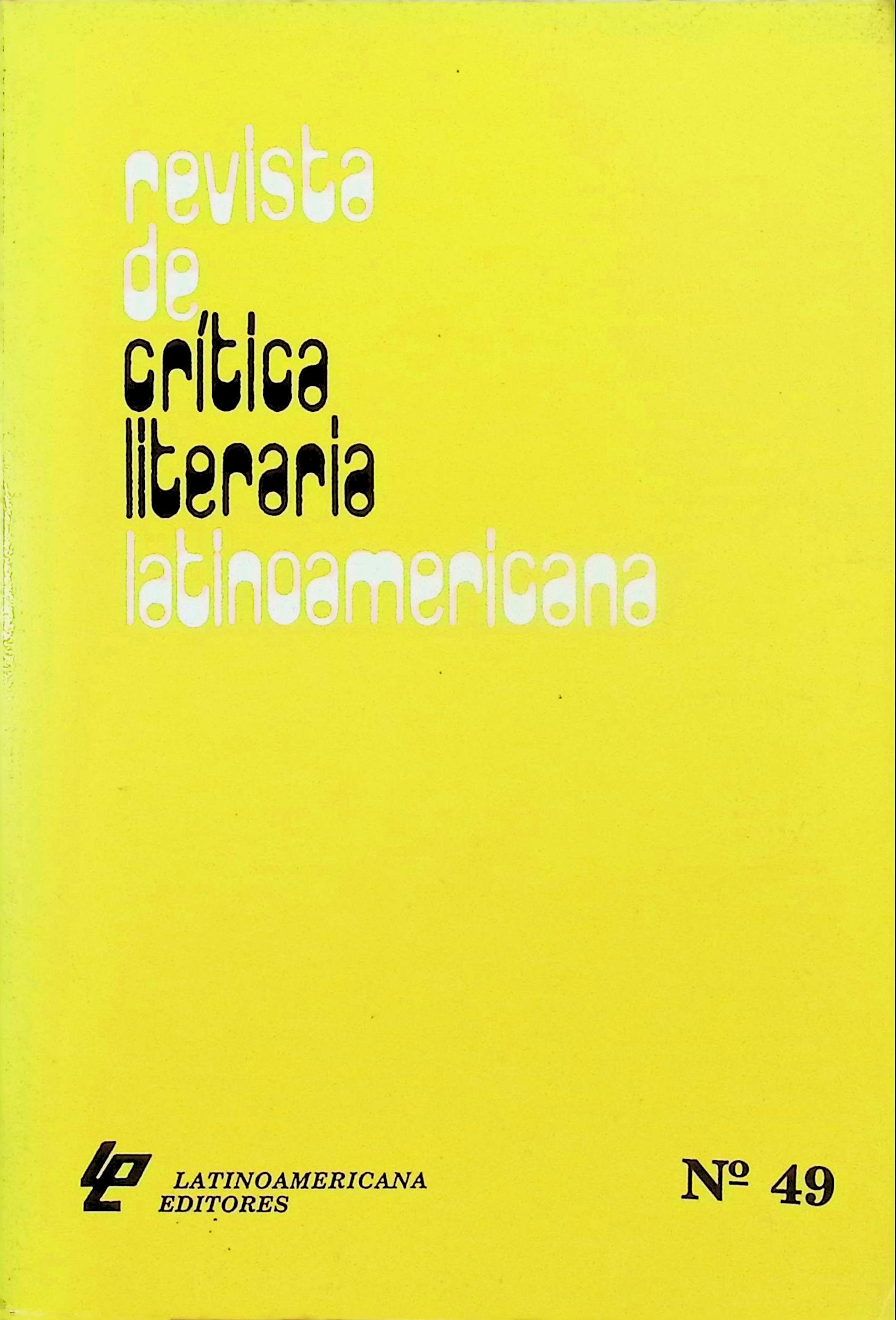 Ver Vol. 25 Núm. 49 (1999): Primer semestre