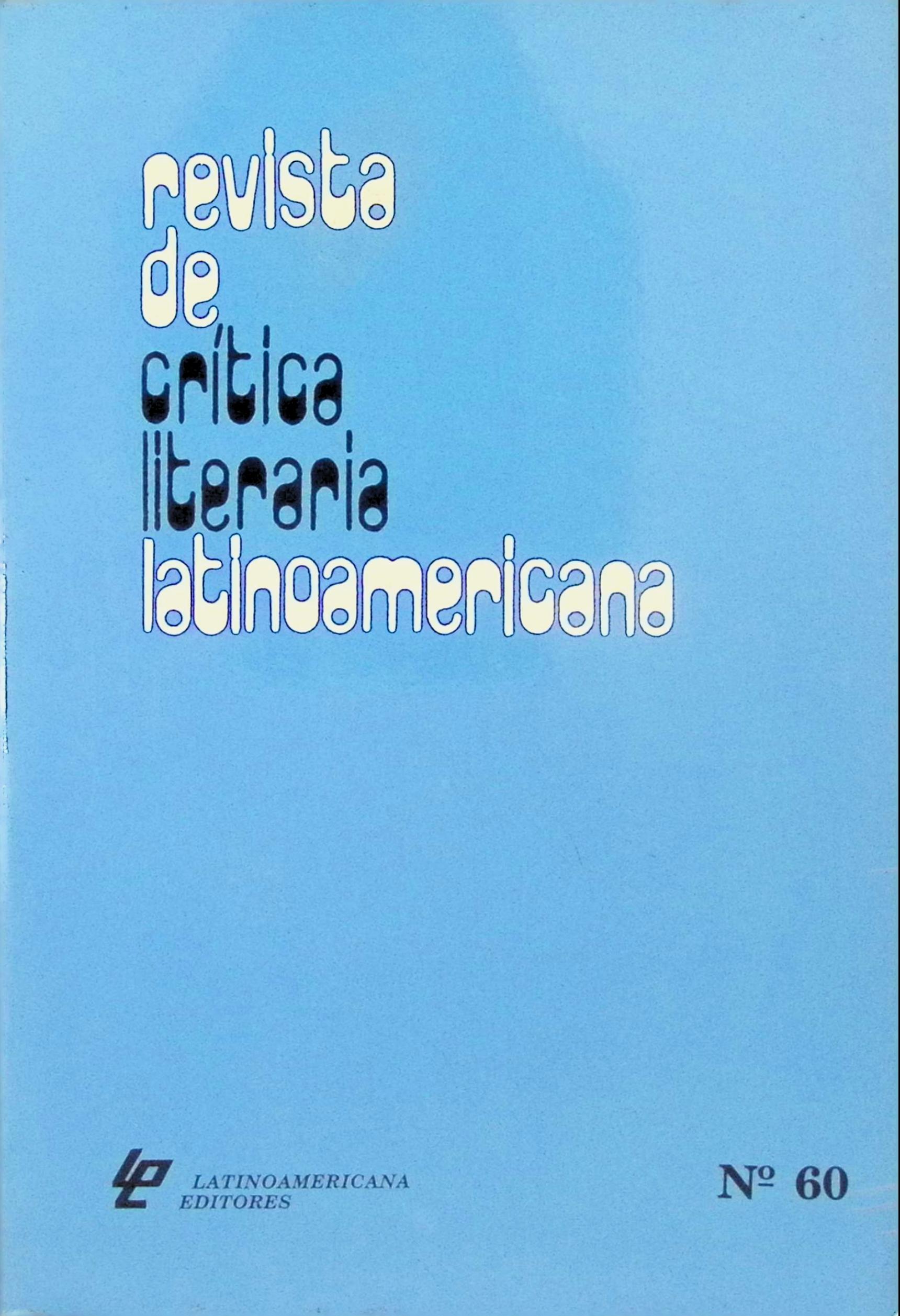Ver Vol. 30 Núm. 60 (2004): Segundo semestre